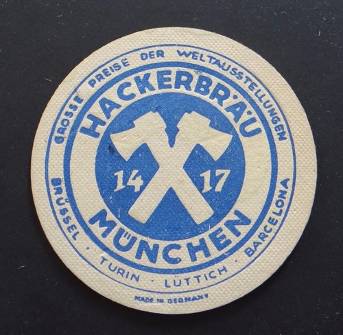 Alter bierdeckel hackerbrau - bierdeckel,