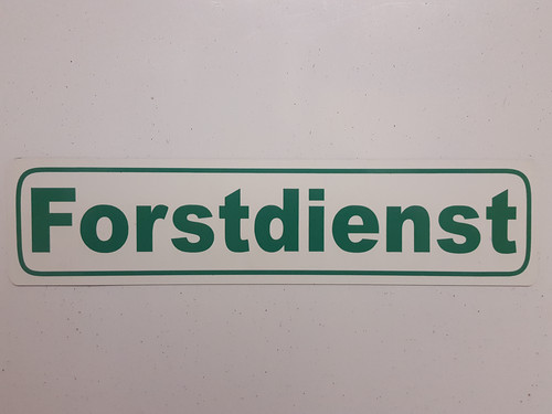 Magnetschild forstdienst - magnetschild,