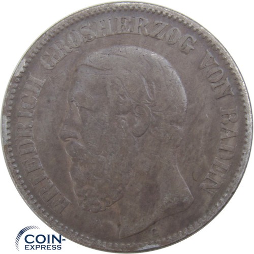 Baden mark gedenkmünze - gedenkmünze, 1877