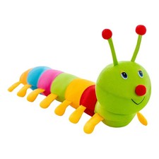 Niedliche bunte raupe plüsch - niedliche,