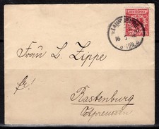 EF Mi. 47 von Lauenburg nach Rastenburg, Ostpreußen 16.5.1896