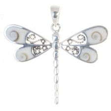 Silber Anhänger Libelle mit
