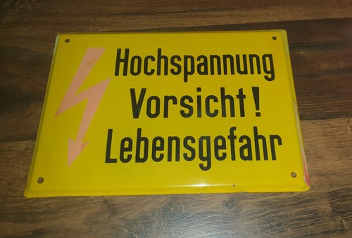 Ddr emaile blech schild - ddr,