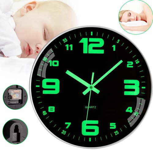 Leuchtend wanduhr quarz modern - leuchtend,