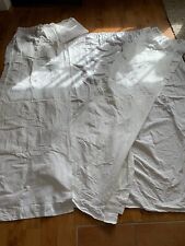 Altes Leinen Leinengardinen 4 Schals, ca. 7 m2 Stoff