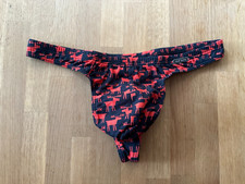 HERREN STRING  / OLAF BENZ - ROT / SCHWARZ- Gr. L - GAY