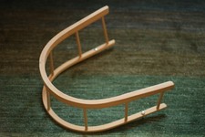 Schlittenlehne aus Holz -