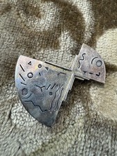 Abstrakte, antike Brosche aus Silber (925) Vintage, bzw. Art Deco