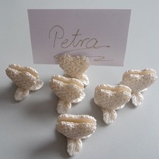 Platzkarten Gäste-Kartenhalter Herz Rosen Hochzeit Tischkarten Menge zur Wahl