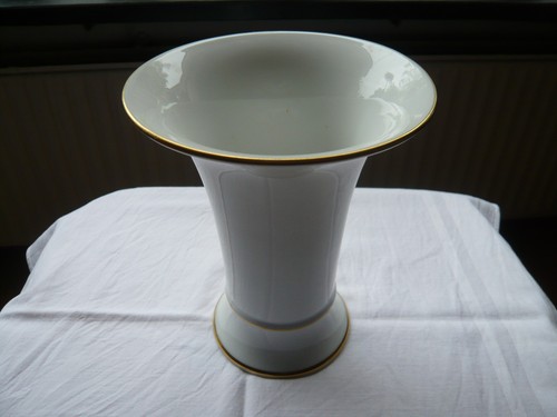 Klassische trichtervase weiß - trichtervase,