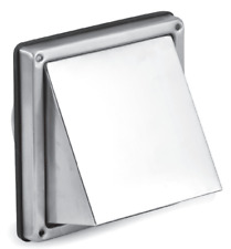 Ablufthaube Edelstahl m. Rückstauklappe Außengitter Abluft Lüftungsgitter DN 100