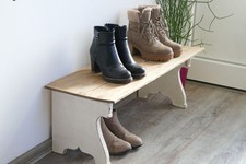 Alte Schuhbank Holzbank Gartenbank Blumenbank Kinderbank Shabby