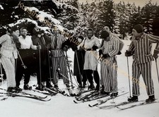 orig. Foto Männer Ski