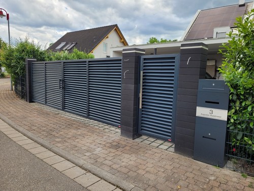 Design schiebetor pforte - design, schiebetor,