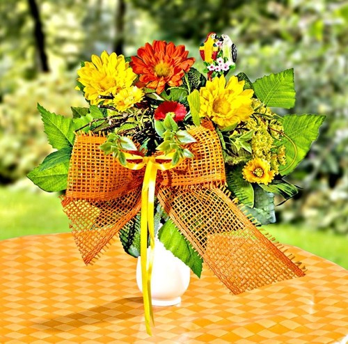 Künstlicher blumenstrauß - künstlicher,