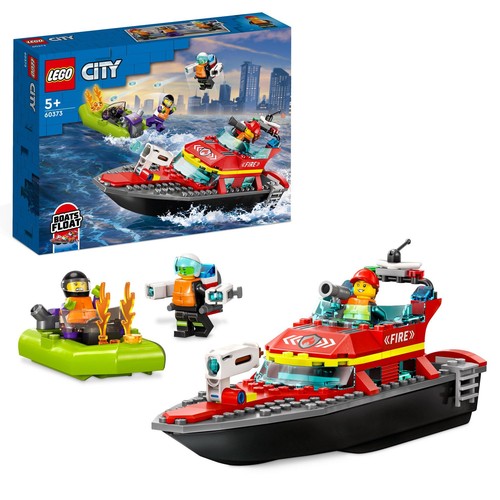 Lego city 60373 feuerwehrboot - lego,