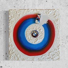 Orig. Kunstwerk / Gemälde BMW