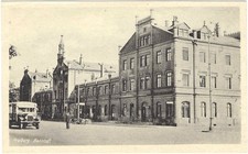 Freiberg (Sachsen) - Bahnhof, s/w Ansichtskarte ungebraucht um 1925