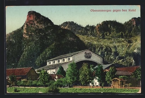 Ansichtskarte oberammergau - ansichtskarte,