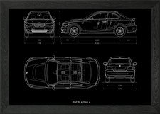 BMW active e Gerahmtes