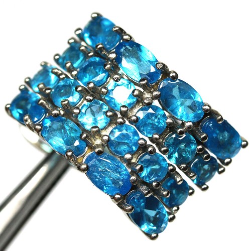Natural blue apatit - blue, ohrringe