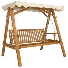 Outsunny 2-Sitzer Holz Garten
