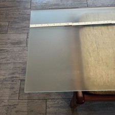 Glasboden Satiniert 1100x450x10mm ESG -MILCHGLAS-Mattglas Kanten Matt angeschl.