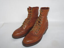 Chippewa Schnürstiefel Roper Packer Boots Mens 8 Leather Cowboy Stiefel Vintage