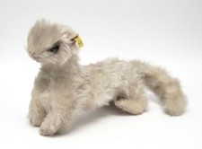 STEIFF Wiesel Minky beige grau Mohair 2230/22 Stofftier