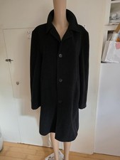 BUGATTI Mantel Kaschmir 50 /25 Regular Wollmantel Luxusmantel Black w.NEU