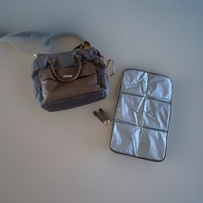 ABC Design Jetset Wickeltasche groß hellbraun,grau( NP 129€ ) Zubehör wie neu!