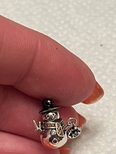 Schneemann charm 925 - schneemann, silber