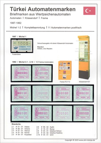Türkei türkiye atm komplett - türkei,