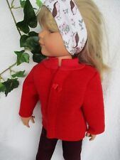 Puppenkleidung 3-tlg mit Jacke für Stehpuppe 46- 50 cm (ohne Puppe Hannah) NEU