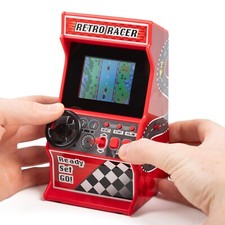 Orb Retro Spielkonsole Mini Arcade 30 klassische Titel tragbare Rennmaschine Spielzeug