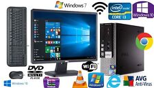 kompletter Dell Optiplex Computer Intel Core i3 4GB 500GB Desktop PC WLAN Office 