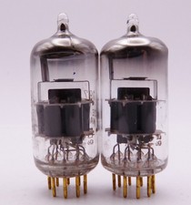 2x SIEMENS E88CC 6922 grey shields Röhren geprüft, TOP / tested strong