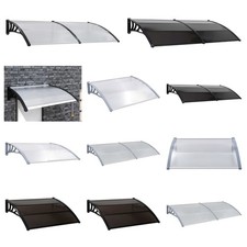 Türvordach Überdachung Vordach Pultvordach Haustür Haustürvordach Alu Grau Neu