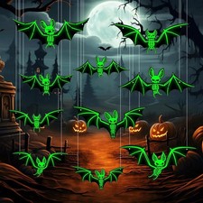 Halloween Fledermaus Deko Leuchtender Fledermaus Deko Halloween Wanddeko Horror