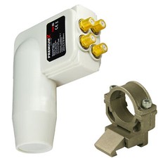 Adapter Kathrein Spiegel + LNB Quad für 4 Teilnehmer 0,1 dB LNC LMB HDTV 4 fach