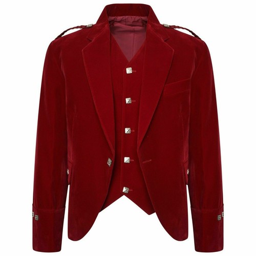 Herren schottische roter samt - herren,