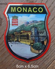 Sticker Aufkleber Fürstentum Monaco Fürstenpalast Palais Princier 70er Jahre