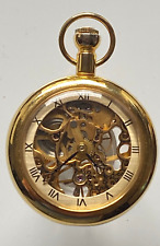 Mechanische Skelett-Taschenuhr / Tischuhr - Damen  - Handaufzug - Werk läuft