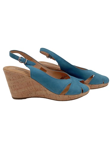 Gabor keilabsatz sandalen blau - sandalen,