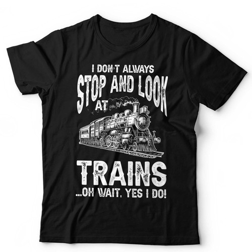 Zug shirt dampflok lustig - t-shirt,