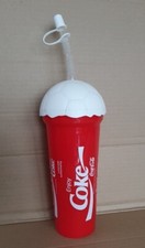 Coca-Cola Coke Fußball Trinkflasche vor 1992 Trinkbecher Ball 0,5 L.Rarität 