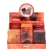 Zigarettenbox Zigaretten Etui Box Dose Wurzelholz Serie sehr edel Neu