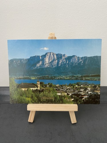 Vintage postkarte mondsee - postkarte,