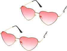 Herzform sonnenbrille 2er set - sonnenbrille,
