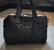 46. Bally Tasche Schultertasche Handtasche Leder schwarz  hochwertige Details RA